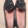 Mens Herring Fletcher Tasselled Rubber Sole Shoes Black Leather Slip On Size Uk 10.5 Eu 44.5 Image 8
