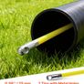 Fish Tape Fiberglass, 100M 6.3MM, Duct Rodder Fishtape Wire Puller with Stand, Cable Running Rod with Locking Mechanism, Fishing Tools, for Walls Floor and Electrical Conduit, Non-Conductive Image 7