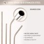 Stainless Steel drinking straws 4 pcs Set Image 3