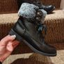 Black Ankle boots with fur, size 38 Image 6