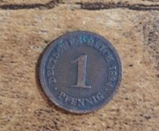 German Empire, Germany, 1 Pfennig 1894 E - free standard postage