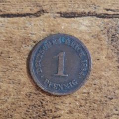 German Empire, Germany, 1 Pfennig 1894 E - free standard postage