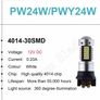 2pcs Xenon White PW24W PWY24W LED Bulbs For Audi BMW VW Daytime Running Lights Image 3