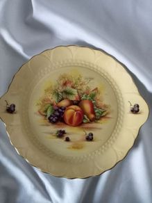 Rare Vintage Aynsley "Orchard Gold"  Cake Plate