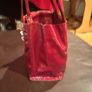 furla red leather grab bag Image 7