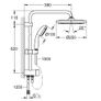 Grohe Vitalio Start 250 Flex shower System, Matt Black, with Diverter Image 4