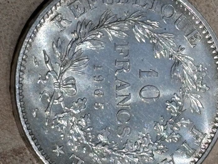 2 x 10 Franc Silver Coins 1965 1966