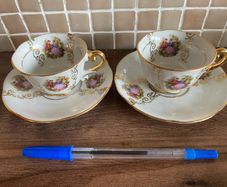 Vintage porcelain Tea cup and Saucers