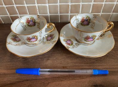 Vintage porcelain Tea cup and Saucers