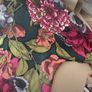 top onesize green floral print top amazing brand 12/14 Image 7