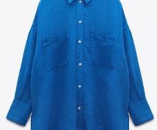 Zara oversized linen shirt