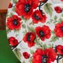 Cake Plate & Server Set with Storage Box | The Leonardo Collection -- Red Poppies Image 4