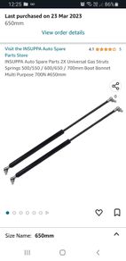 2X Universal Gas Struts