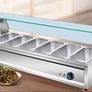 Commercial Electric Food Warmer Countertop Buffet  with Glass Shield Image 2