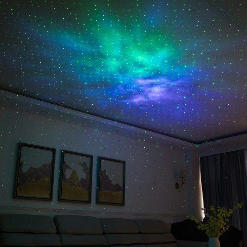 Bluetooth speaker with LED Projection Lamp Galaxy Star Projector Night Light Lamp Ocean Starry Nebula/ Laser Star/ Moon Projection, USB Charging, for Wedding, Party, Kids Room, Birthday