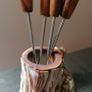 Jolly Swagman Pottery Cocktail Fork Holder Image 8