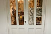 Pair of Internal French Doors with Decorative Glass - 750mm Each