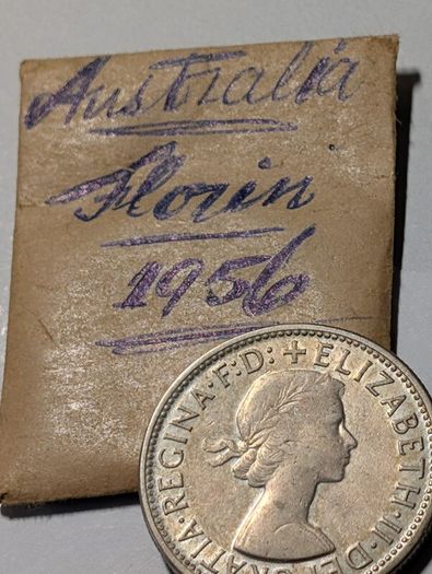 Australia Silver Florin 1956