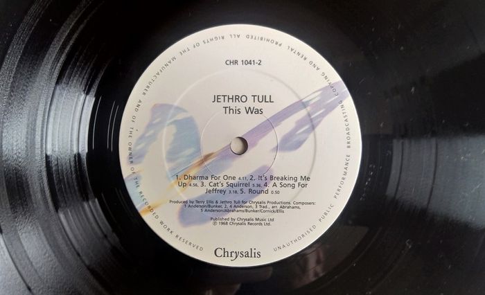 Lp.Jethro Tull ''This Was''. Chrysalis Rec. Excellent cond.Mid 70's