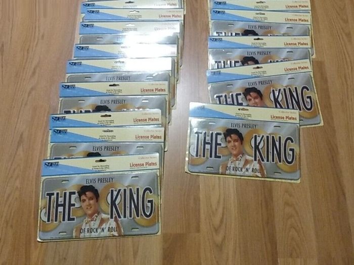 Elvis, Gold Disc License Plate, Free Post