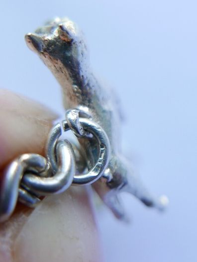 Vintage Heavy Sterling Silver Charm Bracelet length 7" - 37,9g