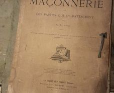 French Antique Architectural Drawing Book 1843
