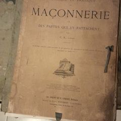 French Antique Architectural Drawing Book 1843