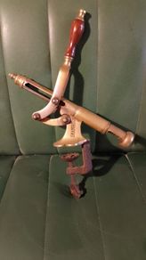Brass Corkscrew Counter Mounted