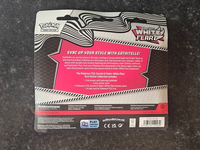 FREE Tracked Shipping. Pokemon White Flare Tech Sticker Collection