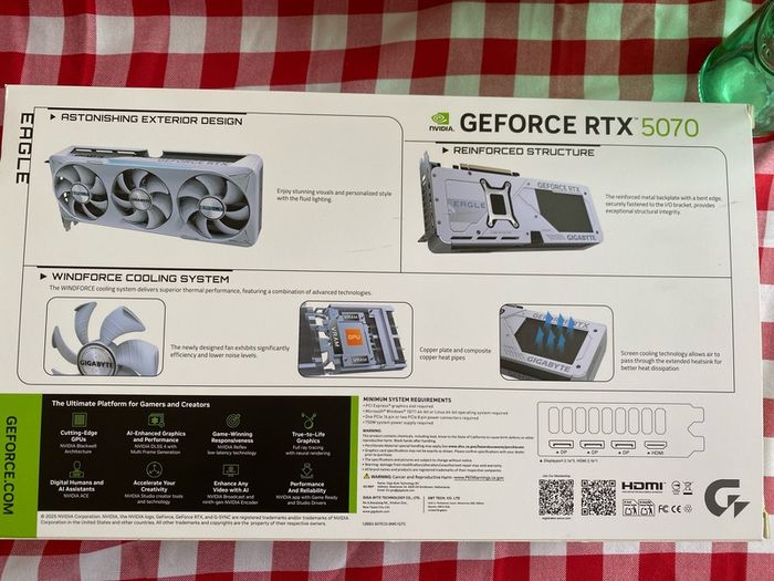 Gigabyte Nvidia RTX 5070 12GB Eagle OC Ice GPU