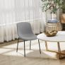 Dining Chair Set of 2pcs with Solid Iron Legs, Desk Chairs with Soft Seat Cushion, Suit for Living Room & Bedroom, Gray (FREE POSTAGE) Image 3