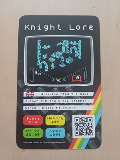 Sinclair ZX Spectrum Retro Computer Game Cards Cassette Box 2020 NEW
