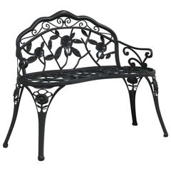 Garden Bench 100 cm Cast Iron