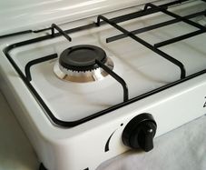 ZMC Gas Cooker Camping Stove 2 Burner incl. Hose and Regulator 2.2 kW 50 mBar