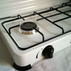 ZMC Gas Cooker Camping Stove 2 Burner incl. Hose and Regulator 2.2 kW 50 mBar