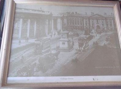 2 vintage photo prints of old dublin