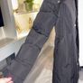 Reduced Black Hooded Long Winter Coat from Zara Size Small UK 8 / EU 36 Image 10