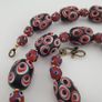 Antique Venetian Style Eyes Glass Big Beads Necklace Image 10