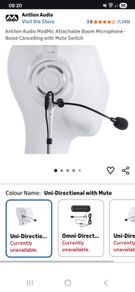 Antlion Mod Mic Attachable Mic with Niose Cancelling and Mute Switch