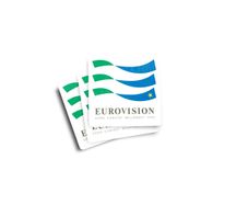 Eurovision Mill Street Ireland 1993 Glossy Stickers 3-Pack