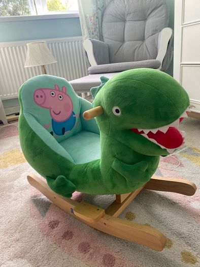 Wooden baby rocking horse (Peppa pig- George/dinosaur)