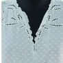 The Kooples Women's White Stitched Dots Embroidered Lace Cottagecore Dress M Image 4