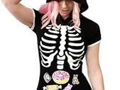 Littleforbig skeleton glow in the dark bodysuit romper