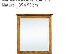 Galveston Dresser Mirror | Natural | 85 x 95 cm
