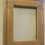 frame vintage swept/moulded off-white painted wooden frame with a gold-gilded inner slip/sight edge Image 4