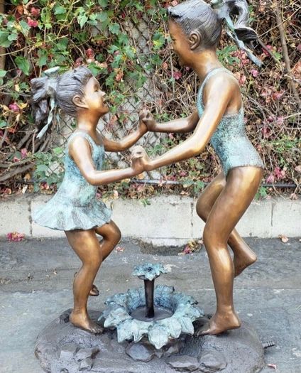 Bronze kids fountain