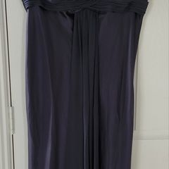 Debut Formal Cocktail Dress / Pleated Bodice Evening Dress - Charcoal - UK 20 / EU 48 / US 16