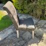 roll top leather dining chairs Image 2