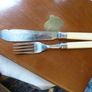 Antique Walker and Hall Silver Plate Fish Knives and Forks. Set of 6 in Fitted Wooden Box Image 7