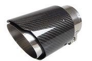 Car Exhaust Tip 64-67mm Carbon Fiber